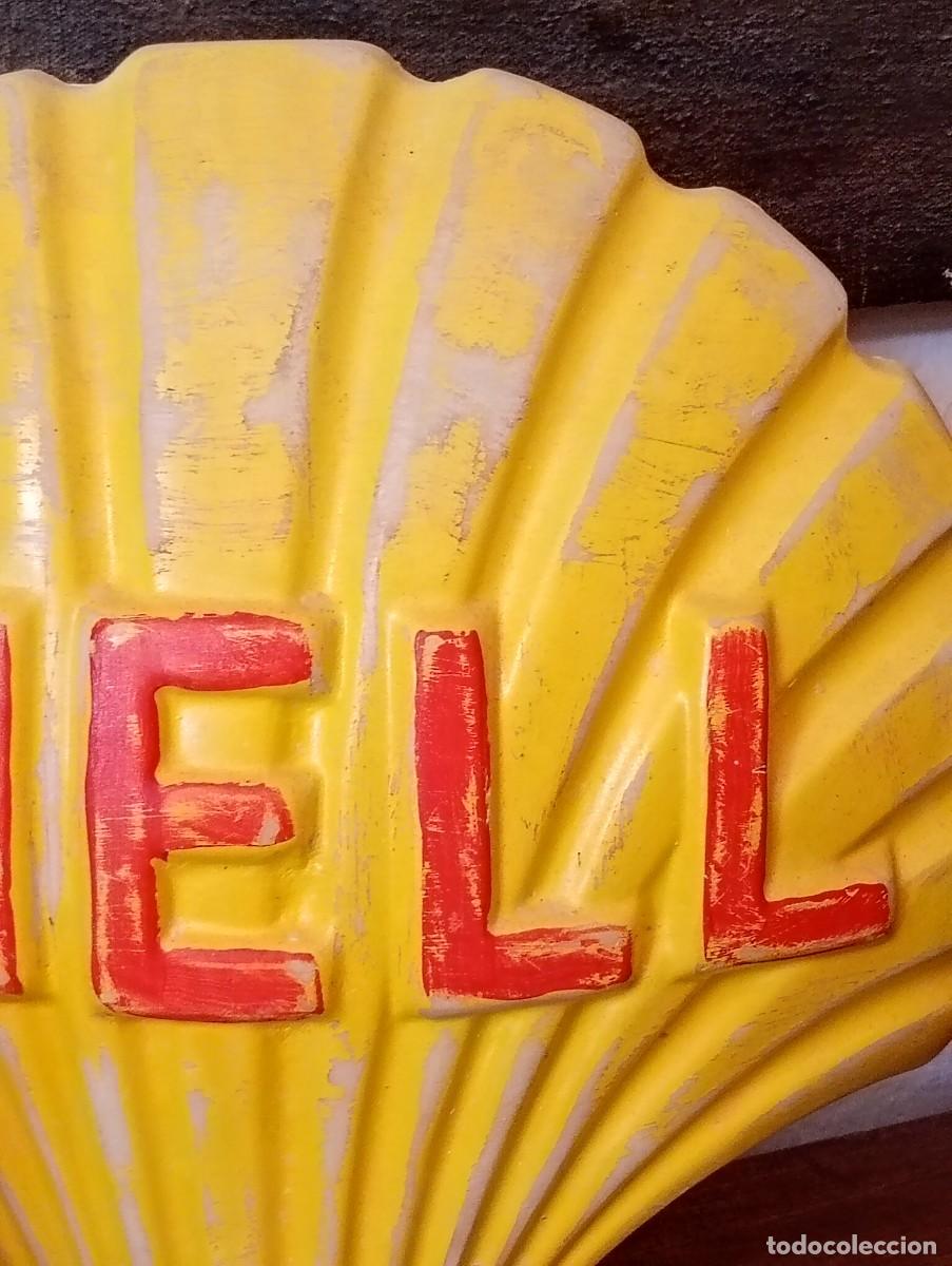 Carteles: SHELL. Concha publicitaria. Escayola. - Foto 4