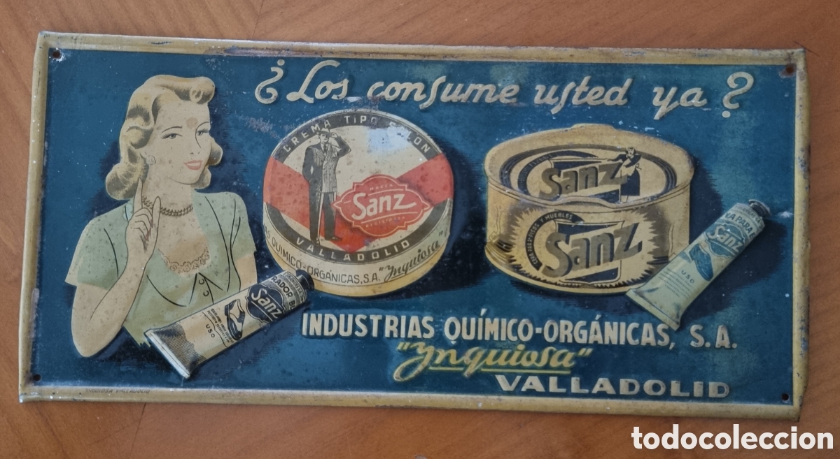 Carteles: Chapa publicidad Inquiosa Valladolid bonita original ved foto