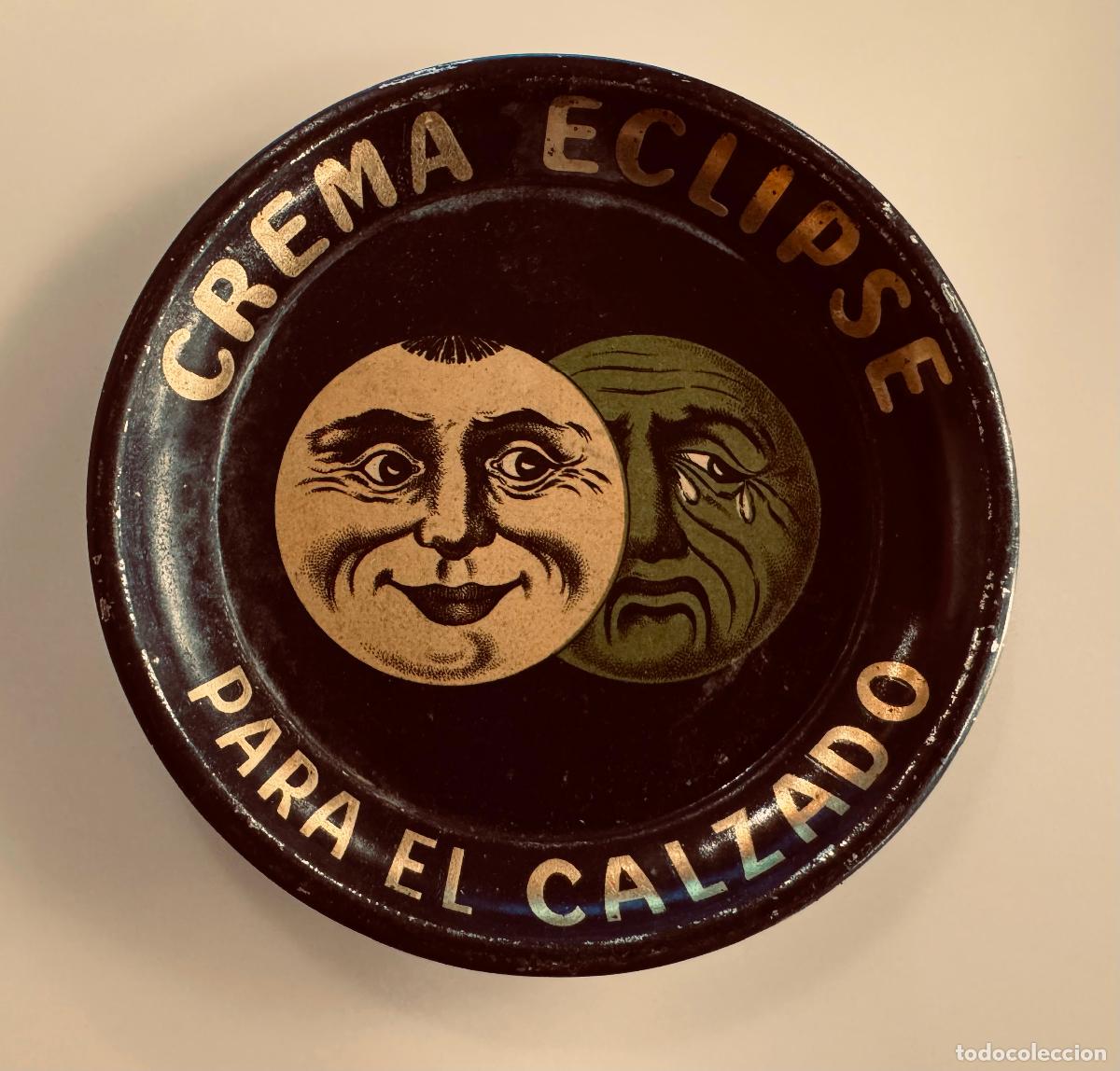 Carteles: CREMA ECLIPSE PARA EL CALZADO - CHAPA ANTIGUA ORIGINAL - VER FOTOS