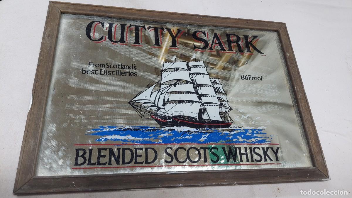 Carteles: Cuadro cristal publicitario Cutty sark