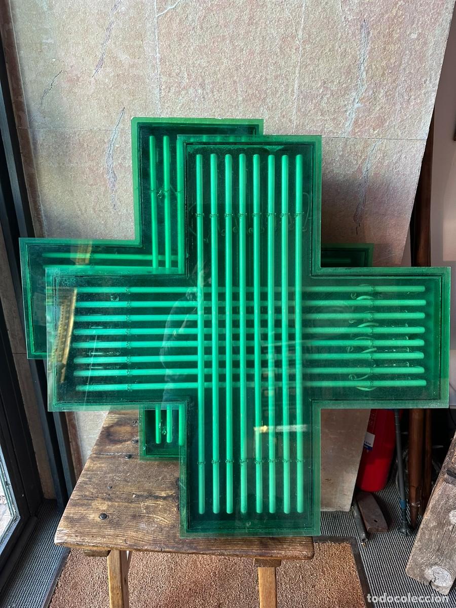 Carteles: PAREJA DE CRUCES DE FARMACIA