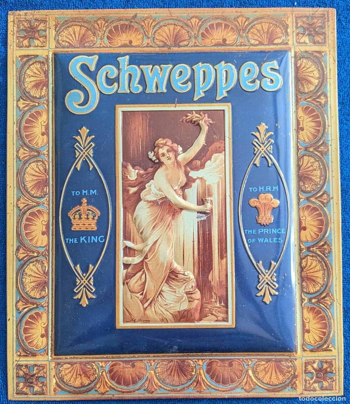 Carteles: Chapa met&aacute;lica troquelada - SCHWEPPES