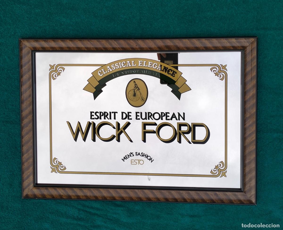 Carteles: ESPEJO CON PUBLICIDAD. WICKFORD ELEGANCE