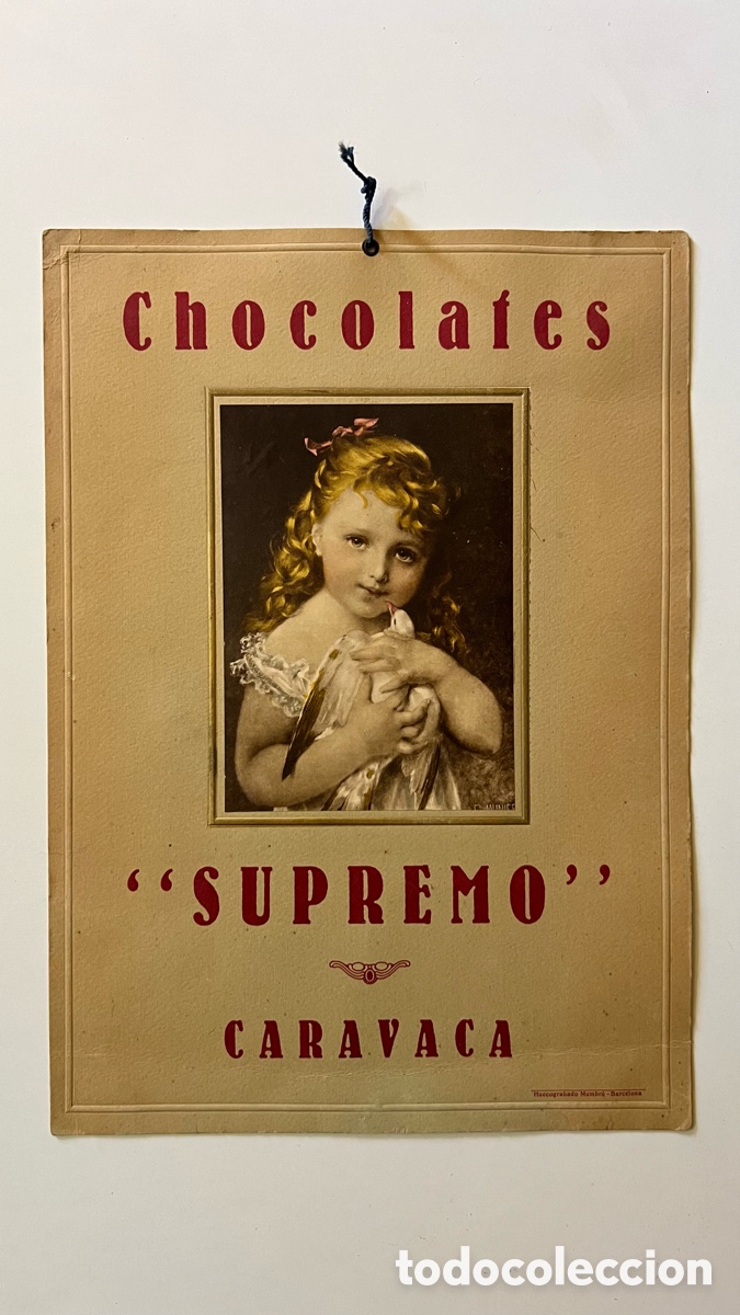 Carteles: CARTEL CHOCOLATES SUPREMO - CARAVACA ( Murcia )
