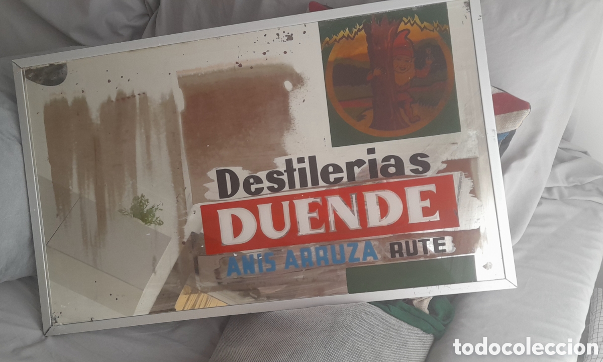 Carteles: Espejo publicidad antiguo