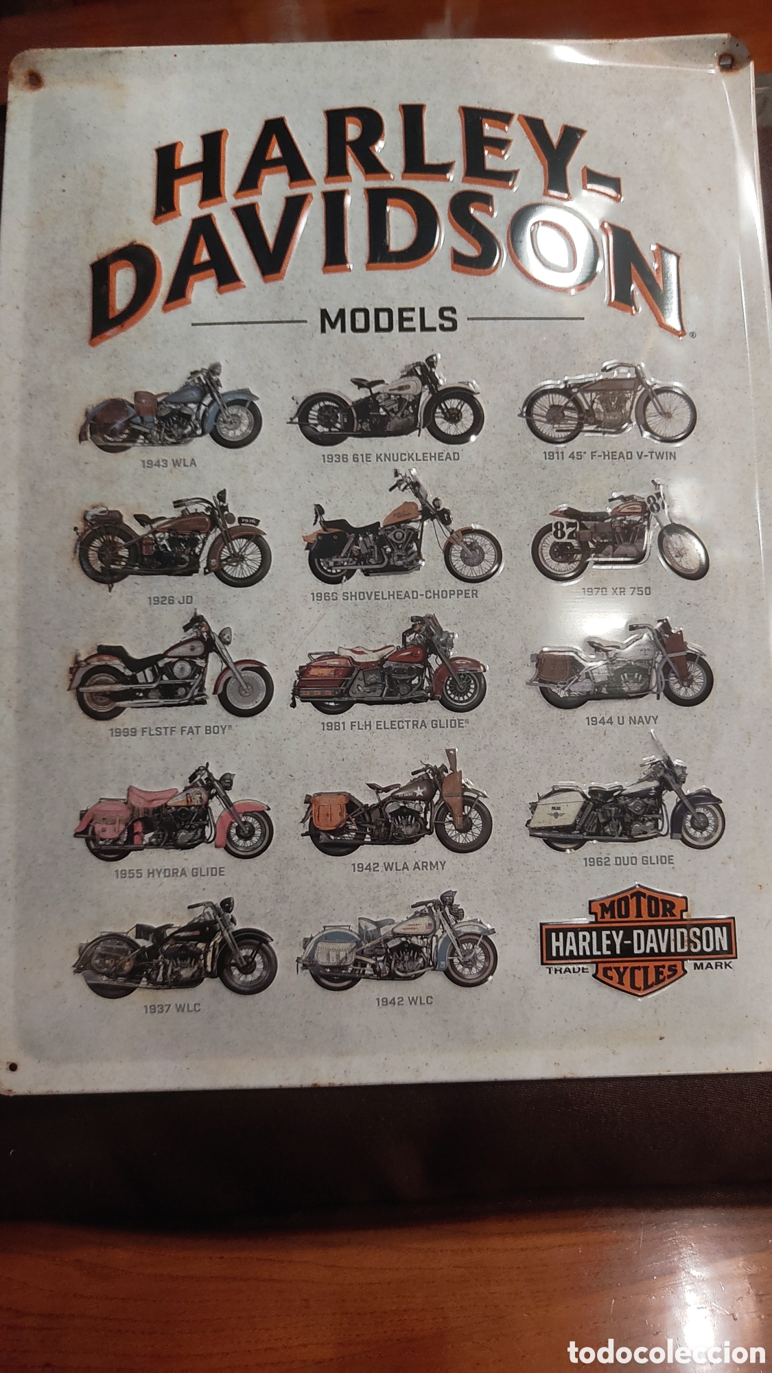 Carteles: Cartel o anuncio publicidad motos Harley Davidson