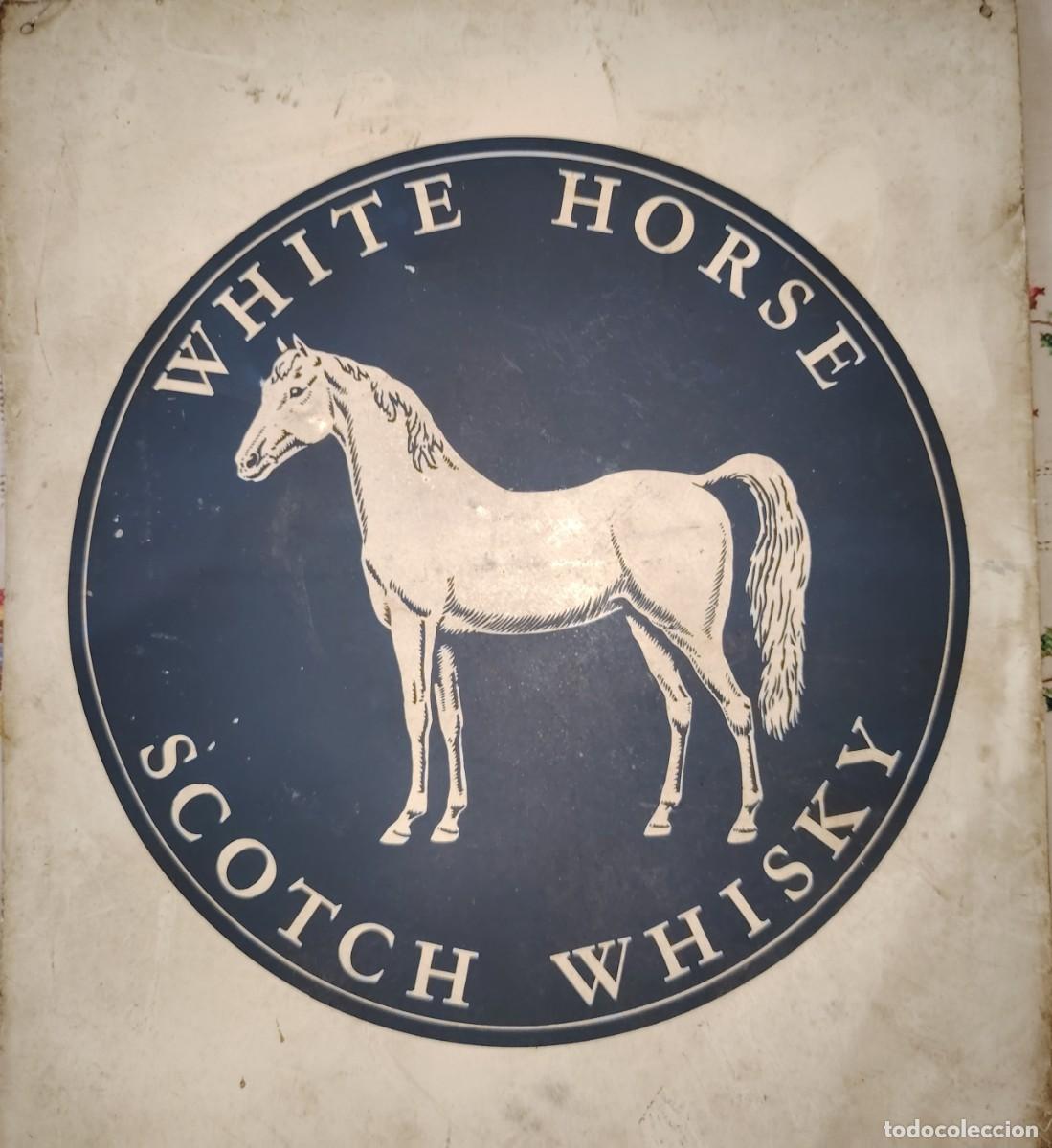 Carteles: WHITE HORSE SCOTH WHISKY ORIGINAL ANTIGUO MUY RARO