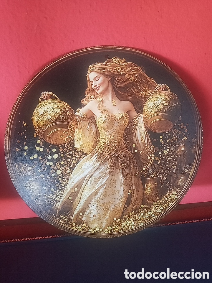 Carteles: PLACA DE LA DIOSA FORTUNA ATRAE DINERO SUERTE FORTUNA
