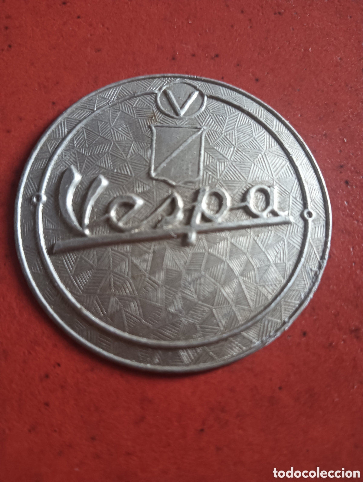 Carteles: Antigua chapa de aluminio VESPA