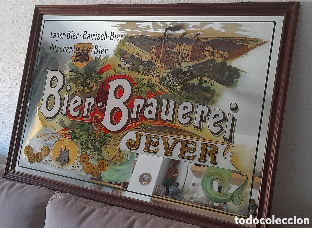 Carteles: Espejo publicidad cerveza