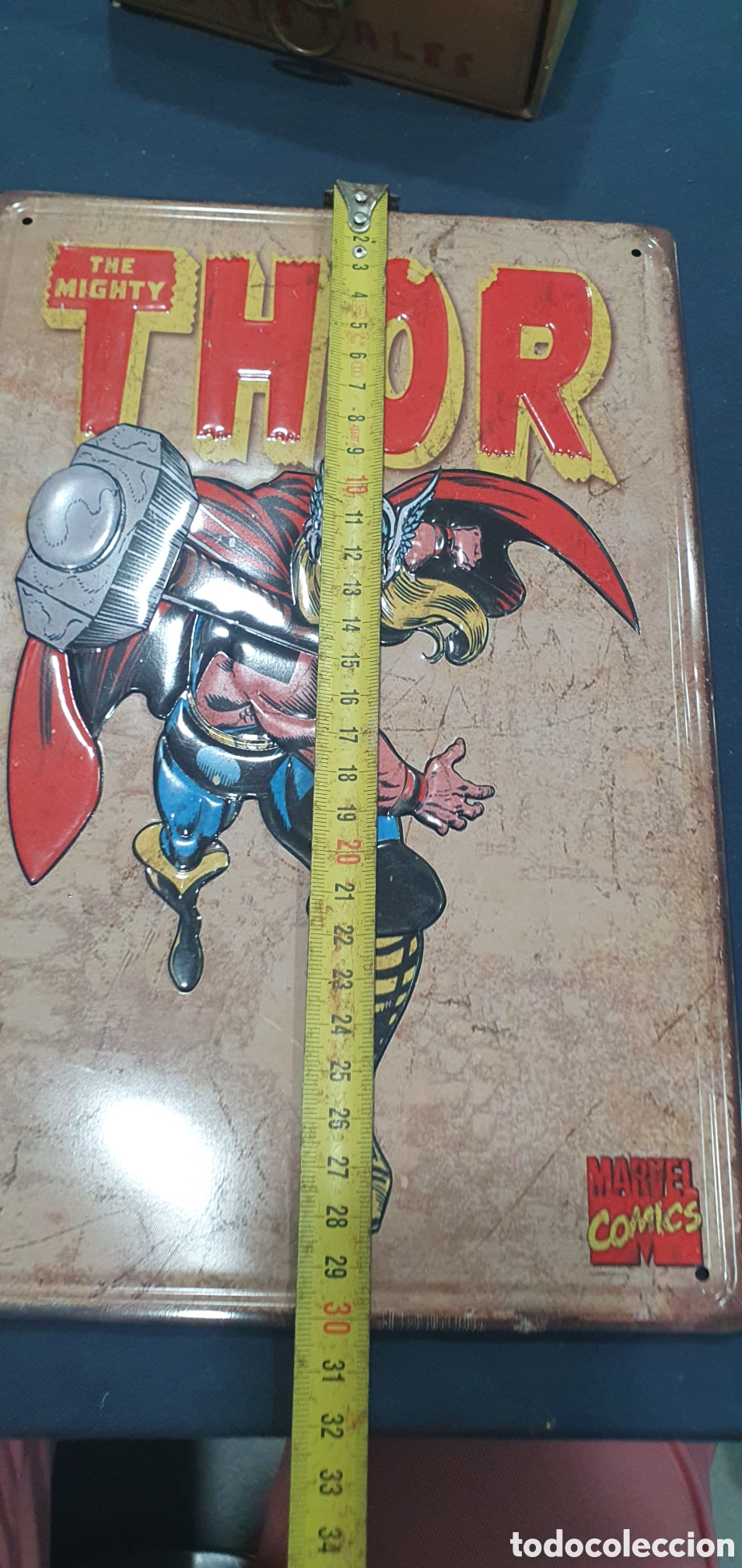 Carteles: Cartel de chapa Thor. Marvel C&oacute;mics. (L120) - Foto 3