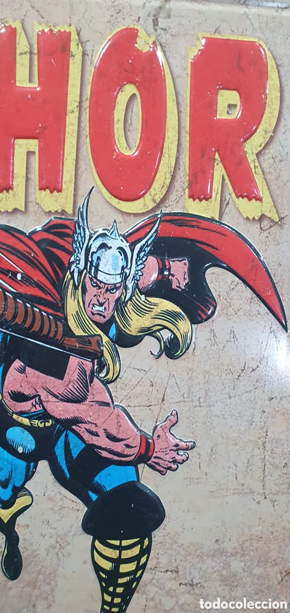 Carteles: Cartel de chapa Thor. Marvel C&oacute;mics. (L120) - Foto 5
