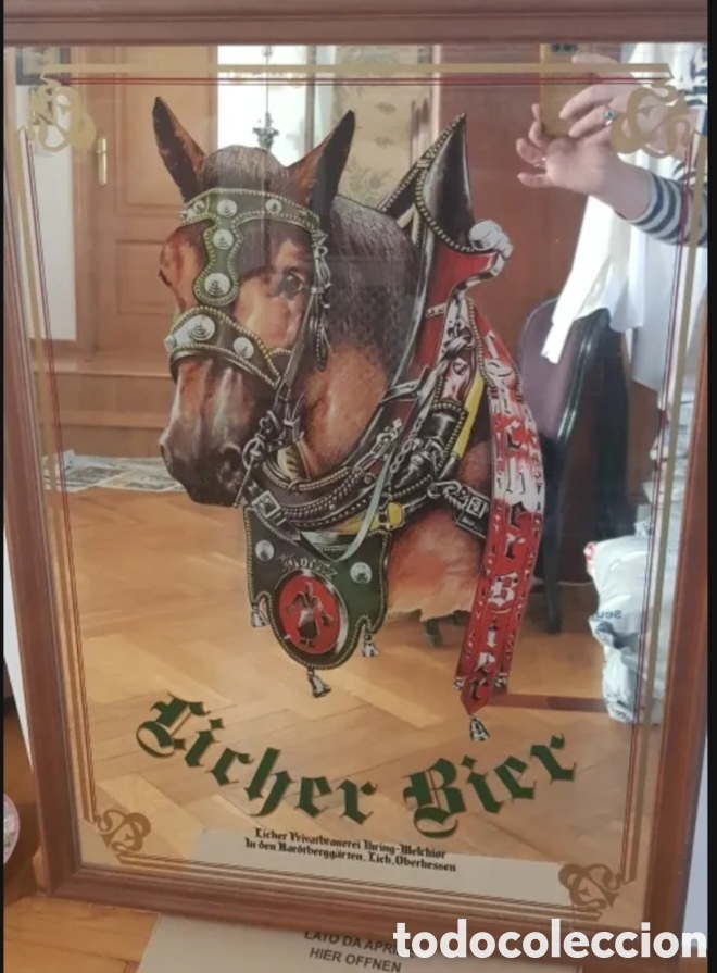 Carteles: Espejo publicidad cerveza