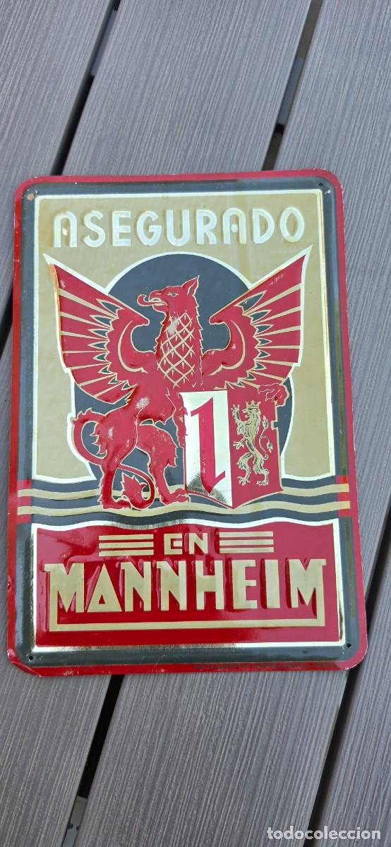 Carteles: Preciosa chapa o placa de seguros para edificios