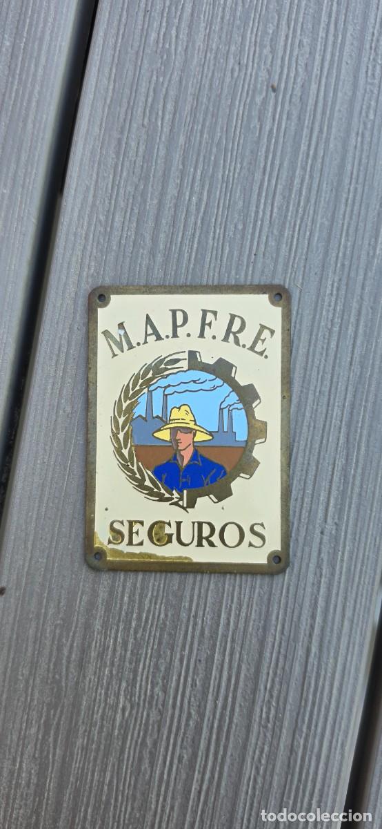Carteles: Preciosa chapa o placa de seguros para edificios