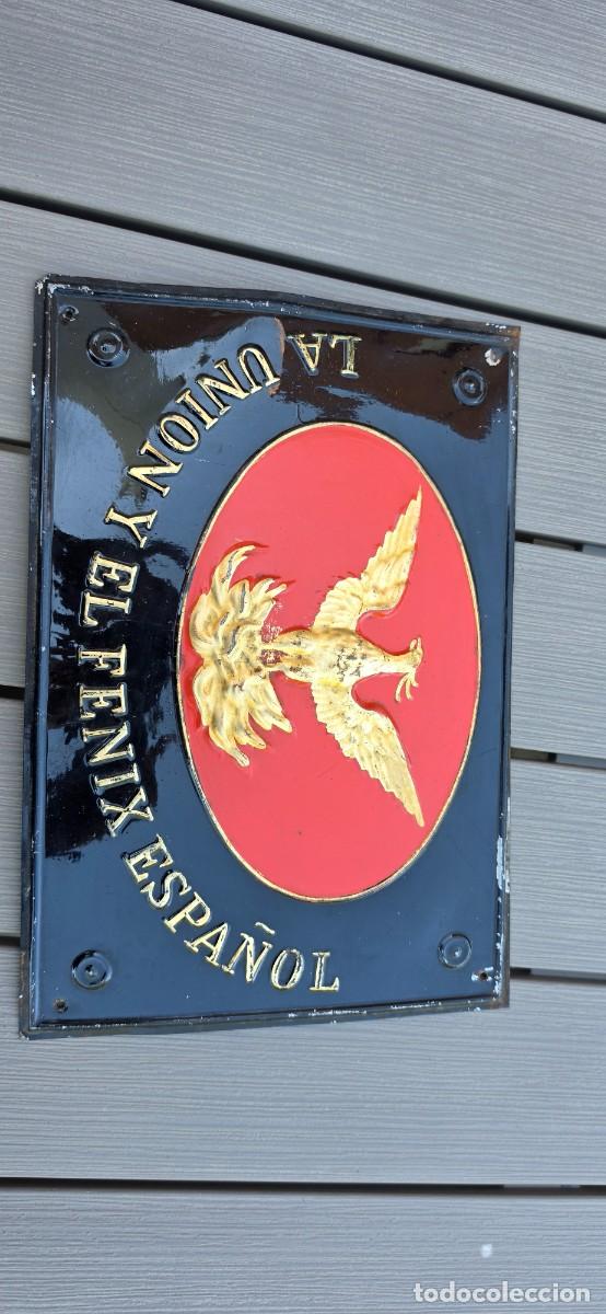 Carteles: Preciosa chapa o placa de seguros para edificios