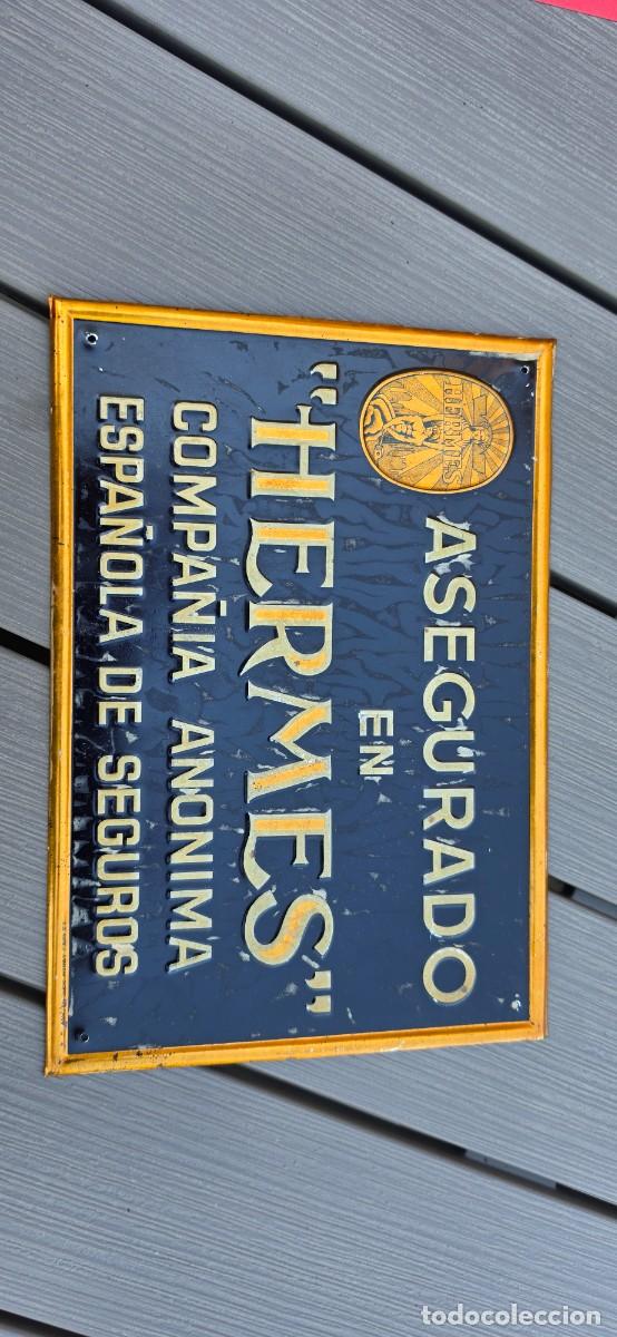 Carteles: Preciosa chapa o placa de seguros para edificios