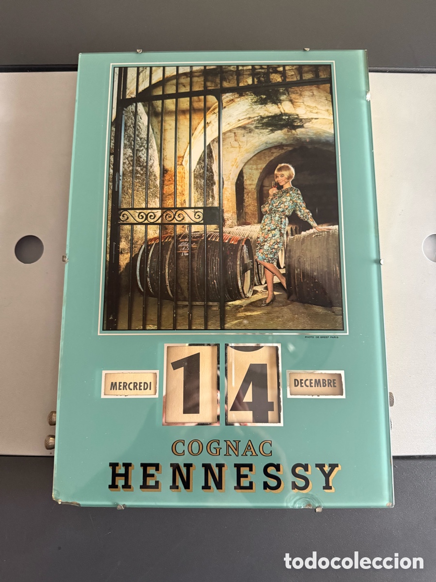 Carteles: CARTEL. Calendario Perpetuo. COGNAC HENNESSY. a&ntilde;os 40-50
