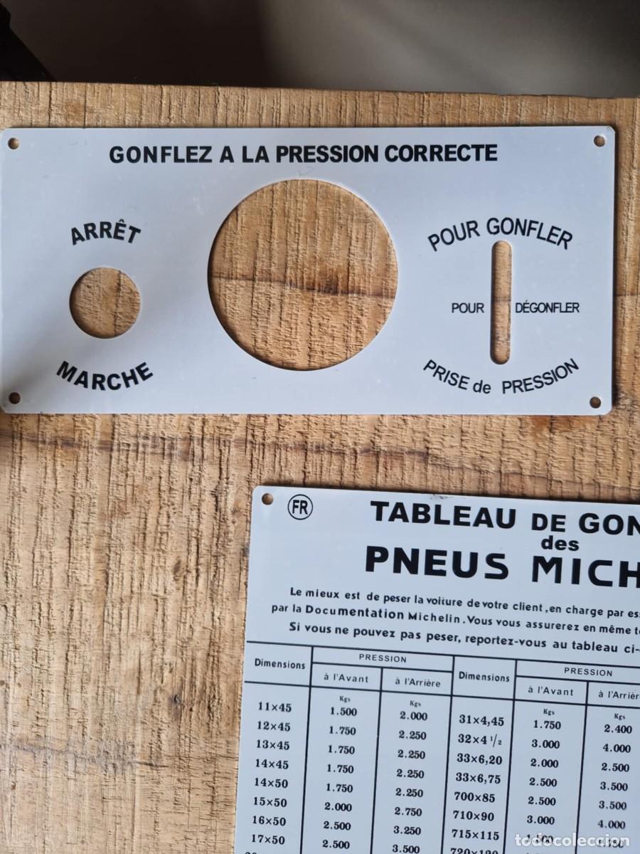 Carteles: Michelin - 3 placas para compresor grande - reproducci&oacute;n moderna