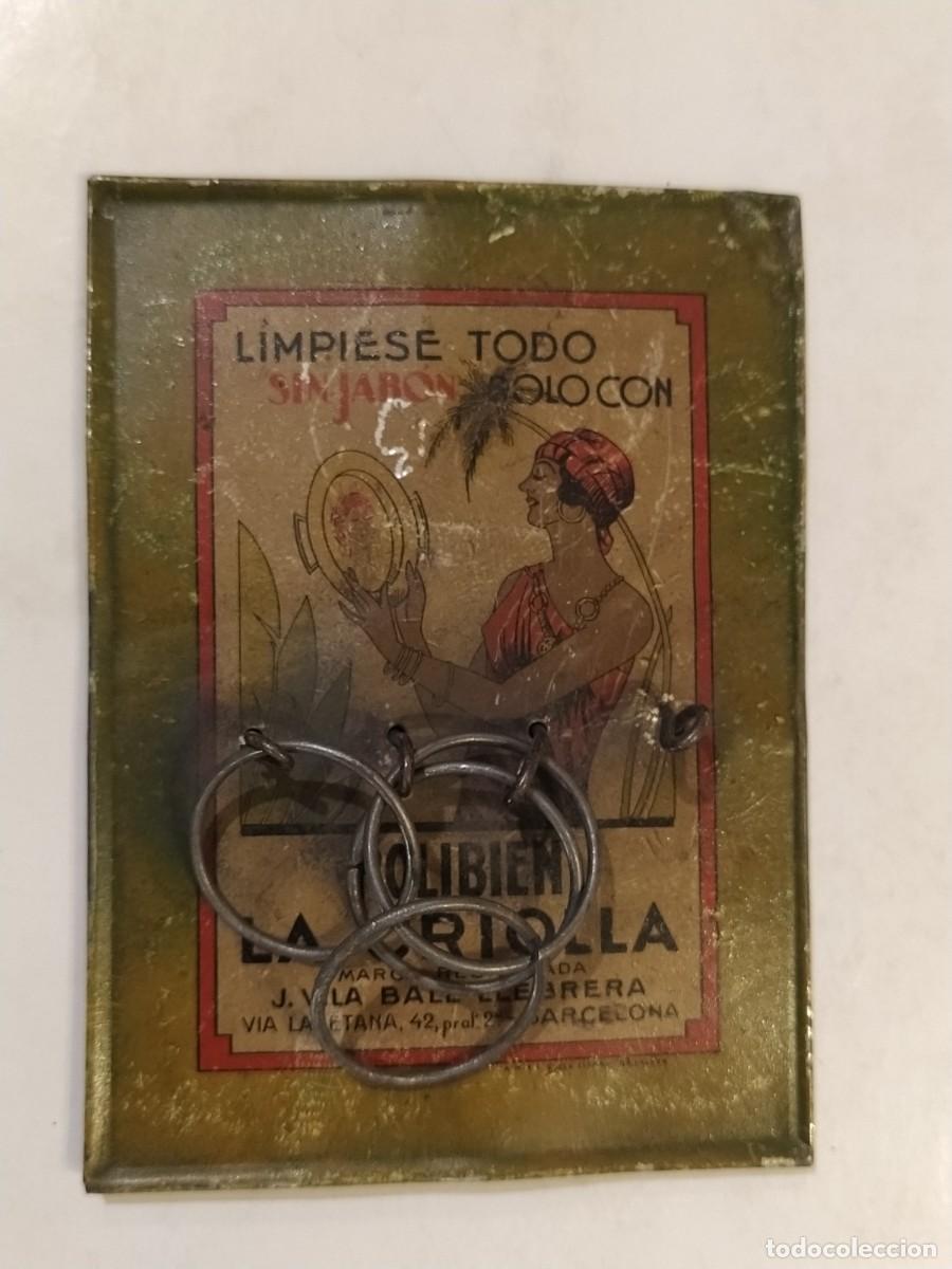 Carteles: POLIBIEN LA CRIOLLA - J. VILA BALL LLEBRER - LIMPIESE TODO SIN JABON - CHAPA ANTIGUA -VER FOTOS