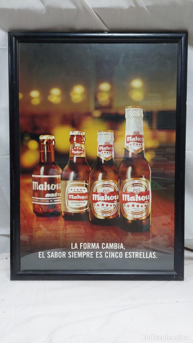 Carteles: Antiguo cartel cervezas Mahou