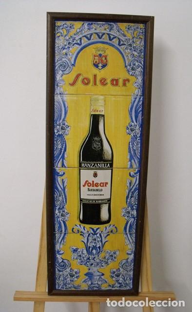 Carteles: Cuadro Cartel Promocional Manzanilla Solear - Bodegas Barbadillo