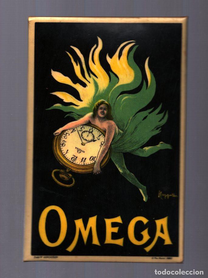 Carteles: ADORNO PUBLICITARIO RELOJES OMEGA DISE&Ntilde;ADO POR EL ARTISTA LEONETTO CAPPIELLO ALREDEDOR DE 1910-1920.