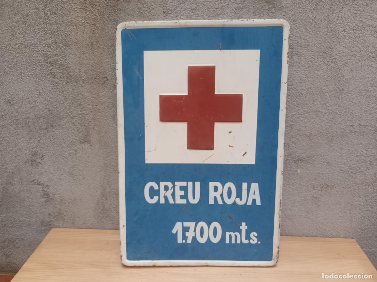 Posters: CARTEL CHAPA TR&Aacute;FICO CREU ROJA. CRUZ ROJA 1987