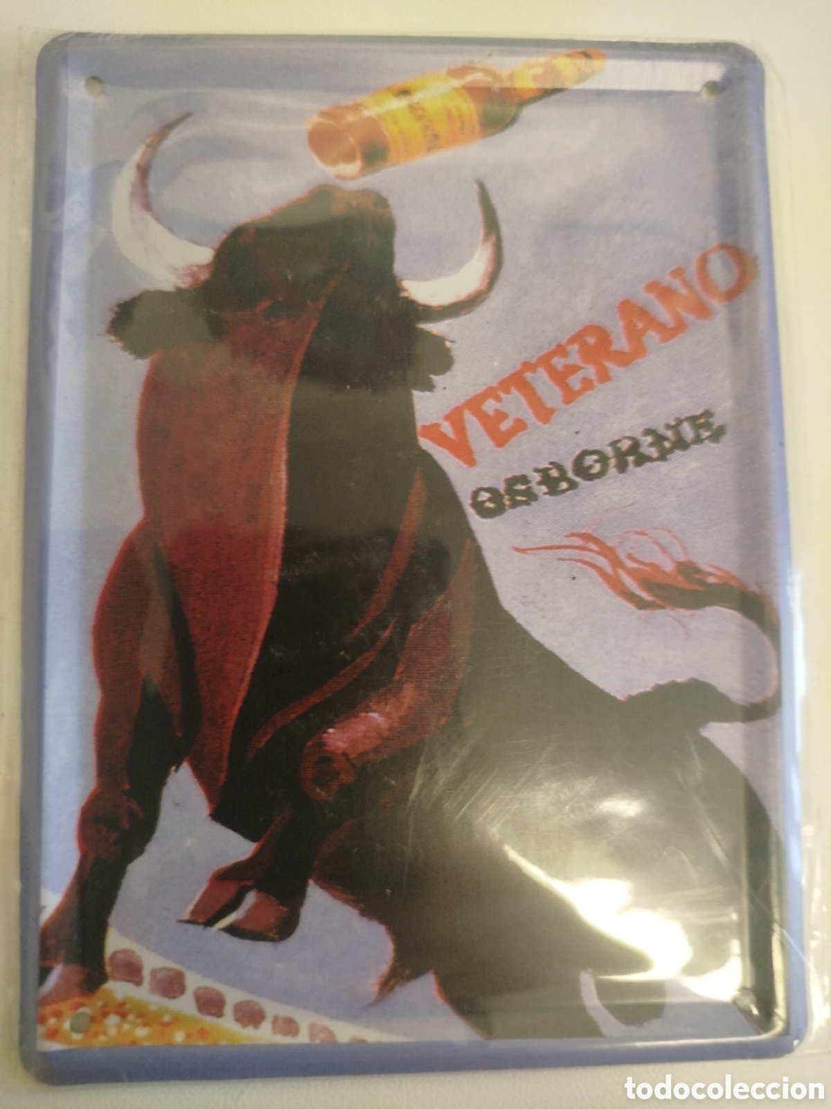 Carteles: Plaquita publicidad de Osborne.