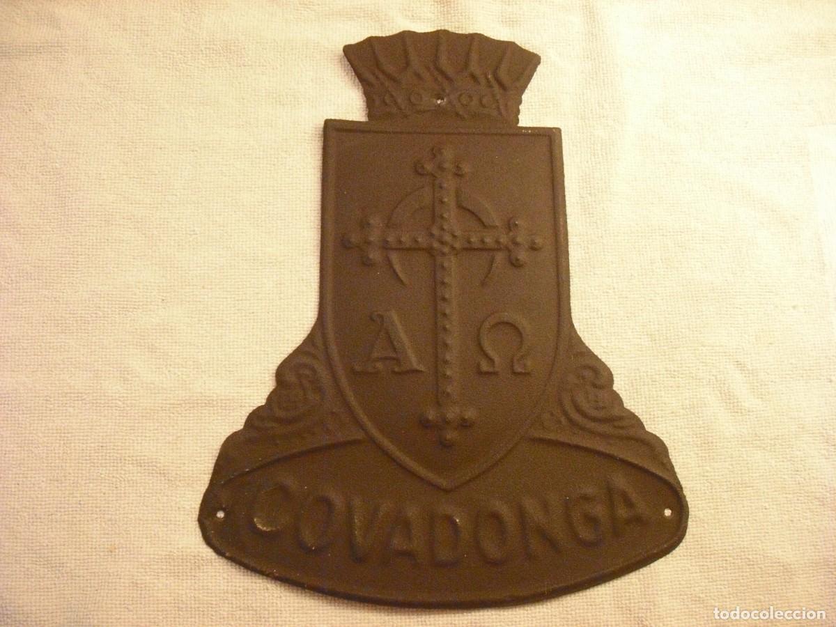 Plakate: ANTIGUA CHAPA DE SEGUROS COVADONGA 28 X 22 CM.