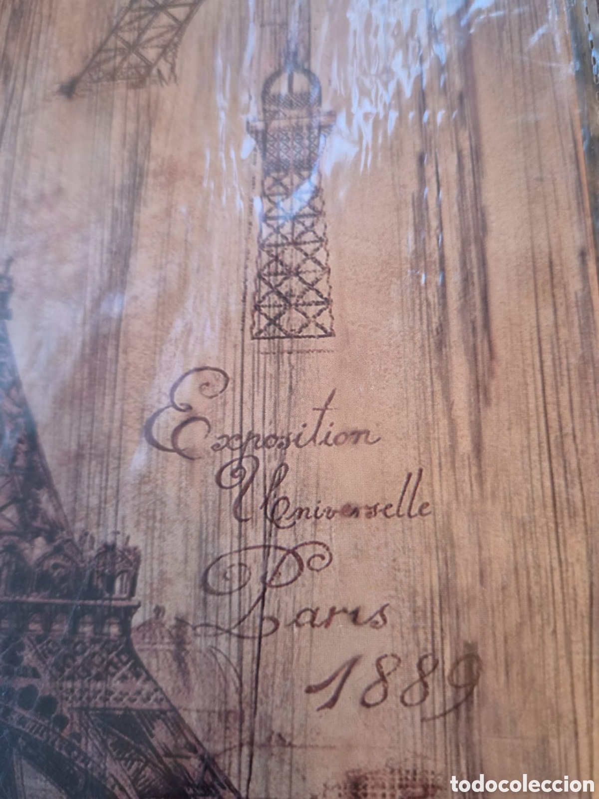 Carteles: L&aacute;mina Vintage Exposici&oacute;n Universal Par&iacute;s 1889 - Torre Eiffel - 30x20 cm