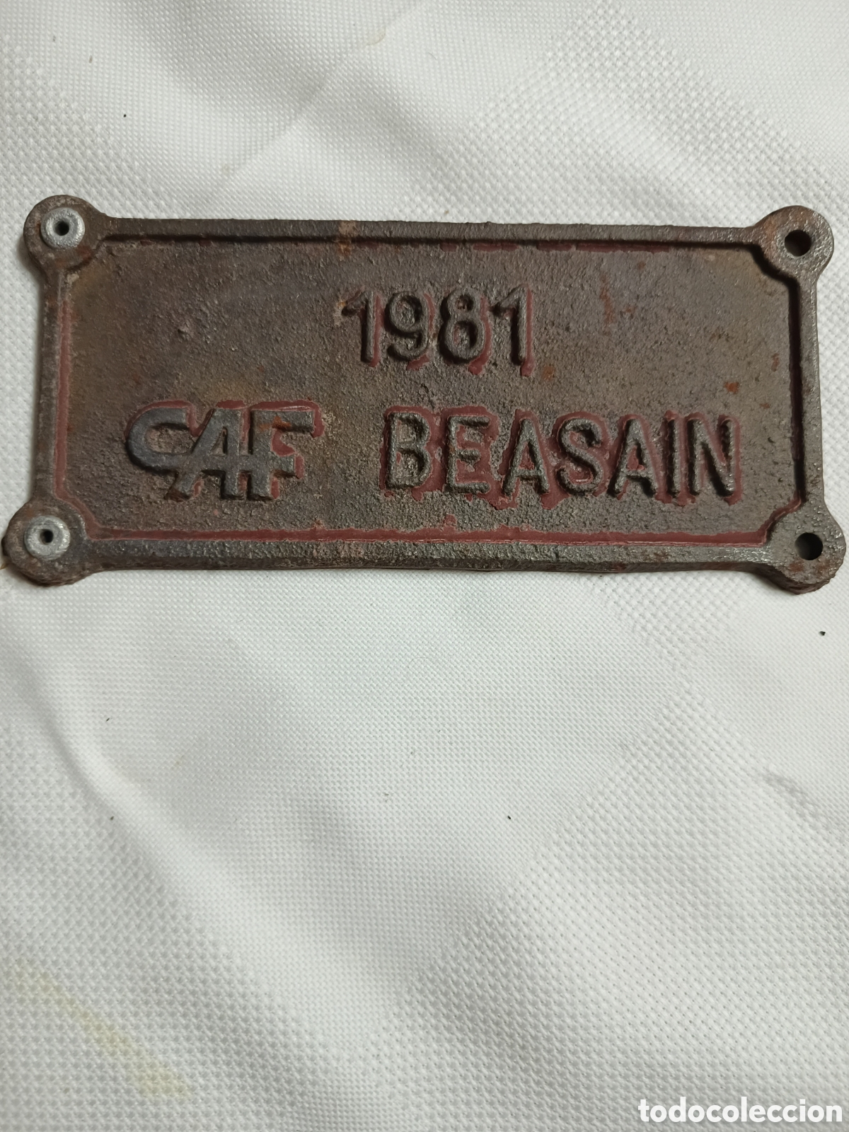 Plakate: PLACA RENFE, CAF, BEASAIN 1981
