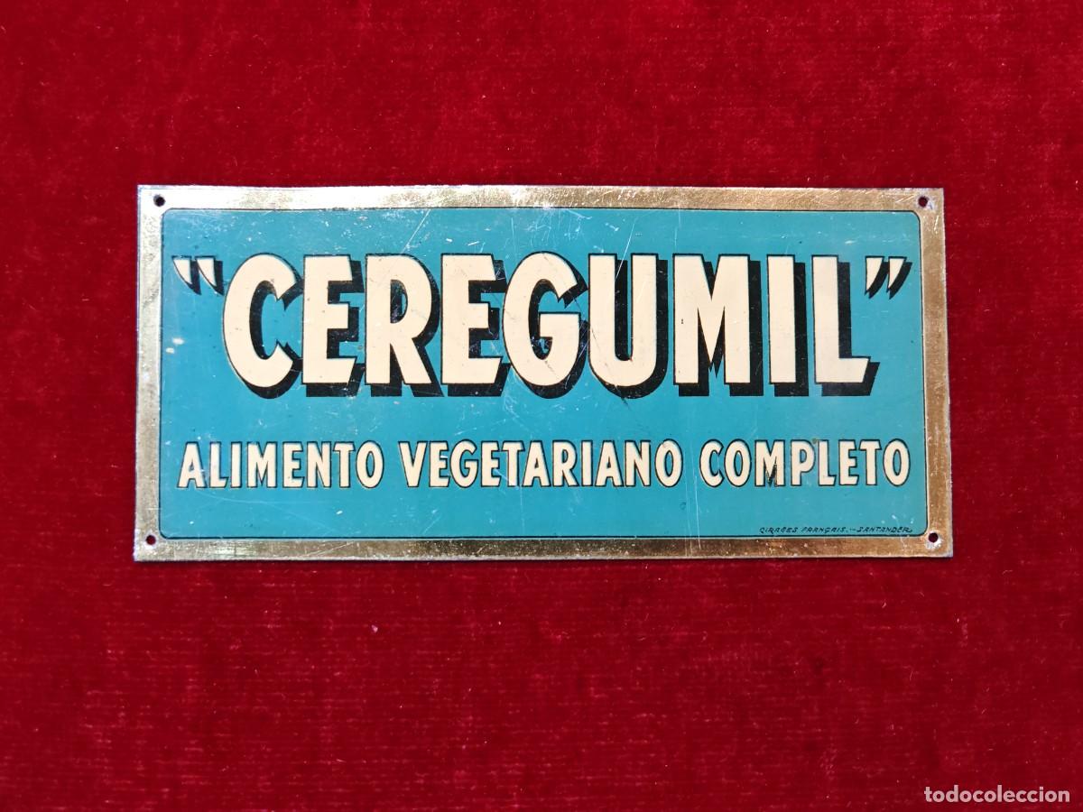 Carteles: cartel met&aacute;lico antiguo chapa ceregumil