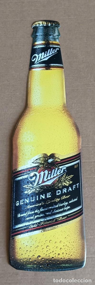 Plakate: Propaganda de chapa cerveza MILLER -- Genuine draft