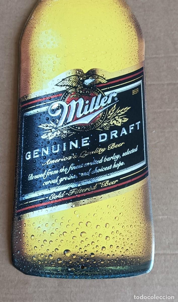 Carteles: Propaganda de chapa cerveza MILLER -- Genuine draft - Foto 2