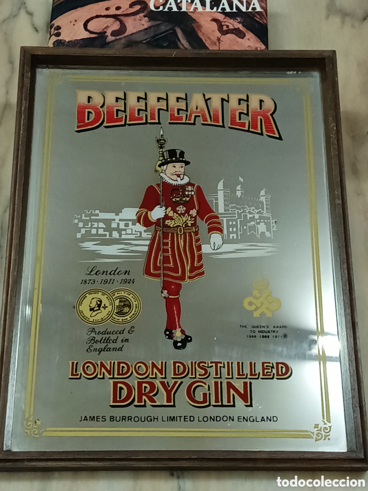 Carteles: ESPEJO LITOGRAF&Iacute;ADO BEEFEATER - Foto 1