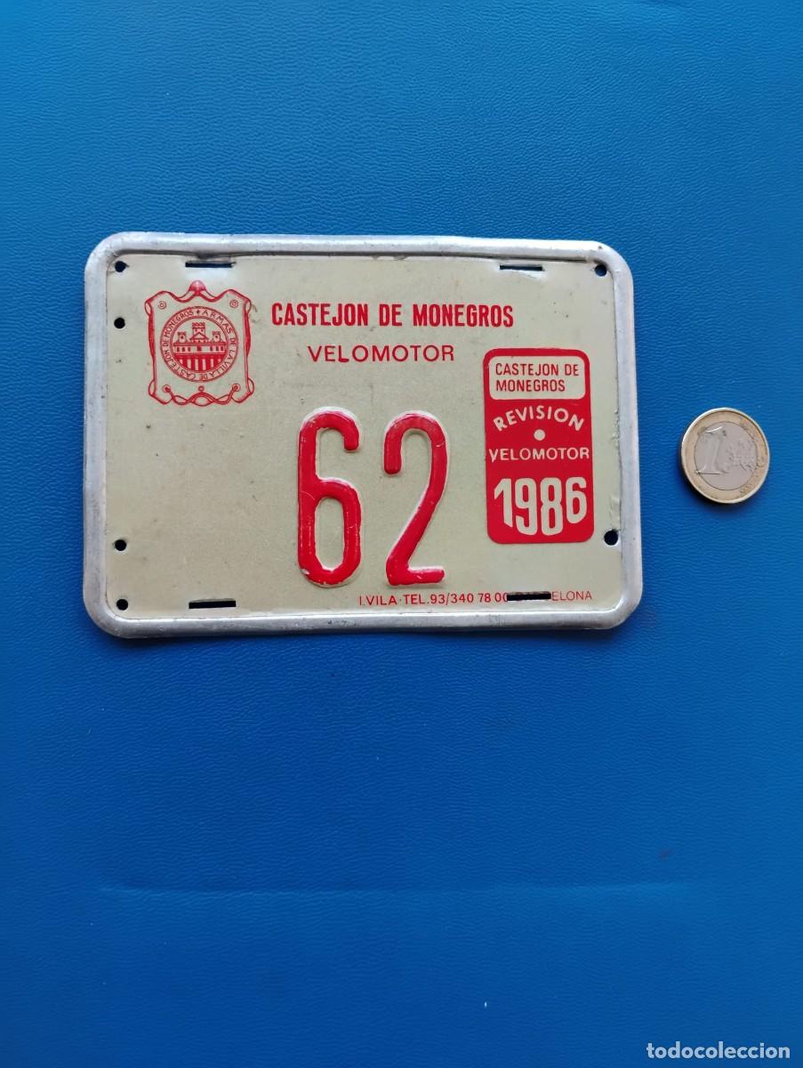 Posters: MATRICULA VELOMOTOR CASTEJON DE MONEGROS - 1986