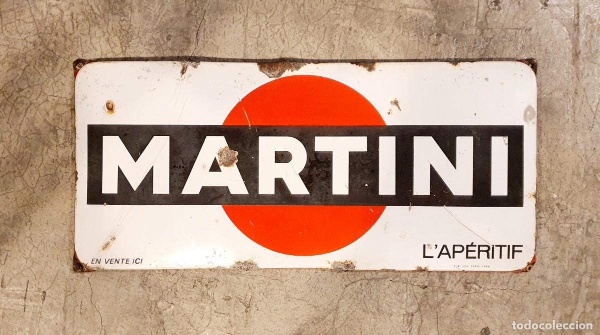 Carteles: Chapa esmaltada de Martini. 1968. - Foto 1