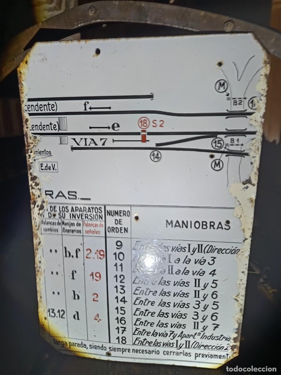Affissi: ANTIGUA Y ORIGINAL CHAPA GRUESA ESMALTADA CON INSTRUCIONES DE MANEJO Y INFORMACION DE LAS VIAS
