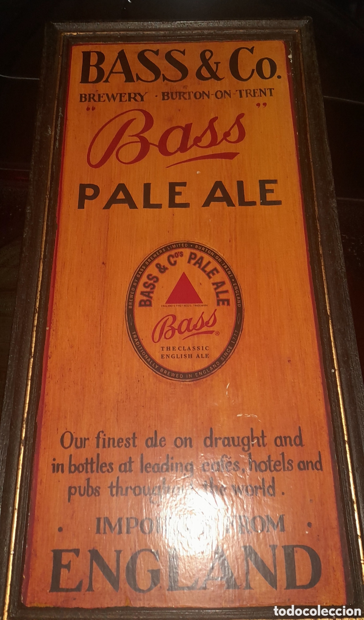 Carteles: Cuadro publicidad cerveza Bass