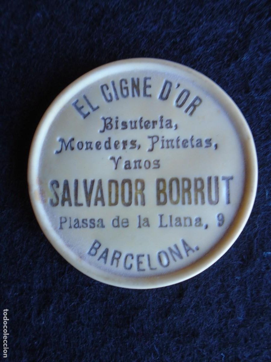 Carteles: (PUB-261003)ESPEJO PUBLICITARIO EL CIGNE D&acute;OR SALVADOR BORRUT-BISUTERIA,MONEDERS,PINTETAS,YANOS,ETC.