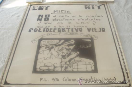 Carteles pol&iacute;ticos: cartel de la CNT - Foto 1