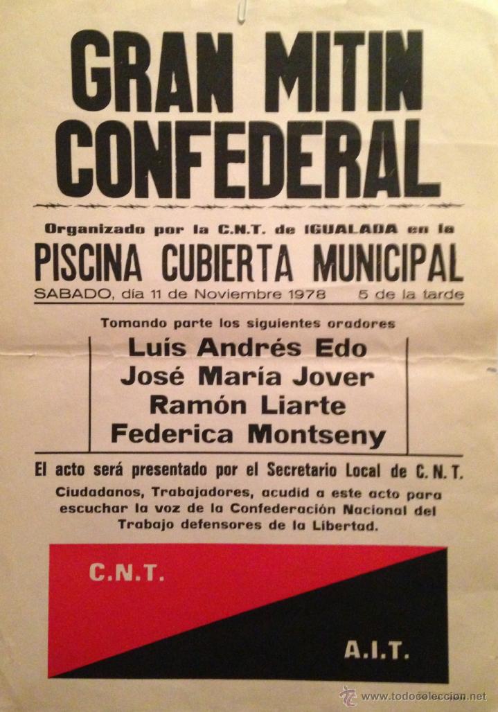 Carteles pol&iacute;ticos: Gran Mitin Confederal - Foto 1