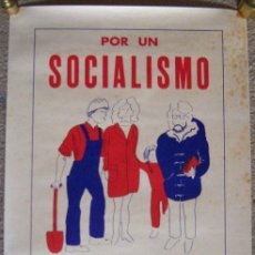 Carteles Políticos: PSP. 1976. JOSÉ BONO, NAVASCUÉS. POR UN SOCIALISMO POPULAR. MONTEPÍO COMERCIO E INDUSTRIA. TIERNO. Lote 40347849