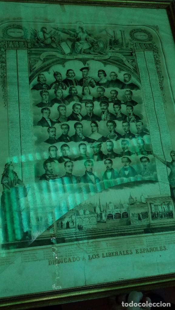 Carteles pol&iacute;ticos: Dedicado a los liberales espa&ntilde;ole - Foto 1