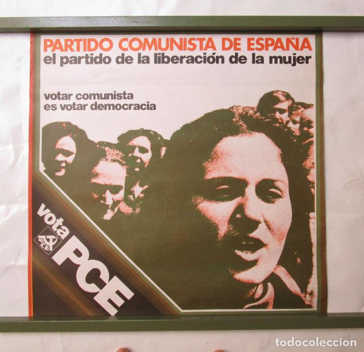 cartel poster 1977 vota pce partido comunista d - Compra venta en todocoleccion
