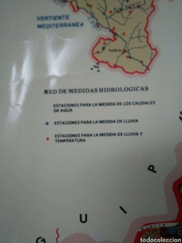 Carteles pol&iacute;ticos: MAPA DEL AGUA EN NAVARRA. 1986. - Foto 3