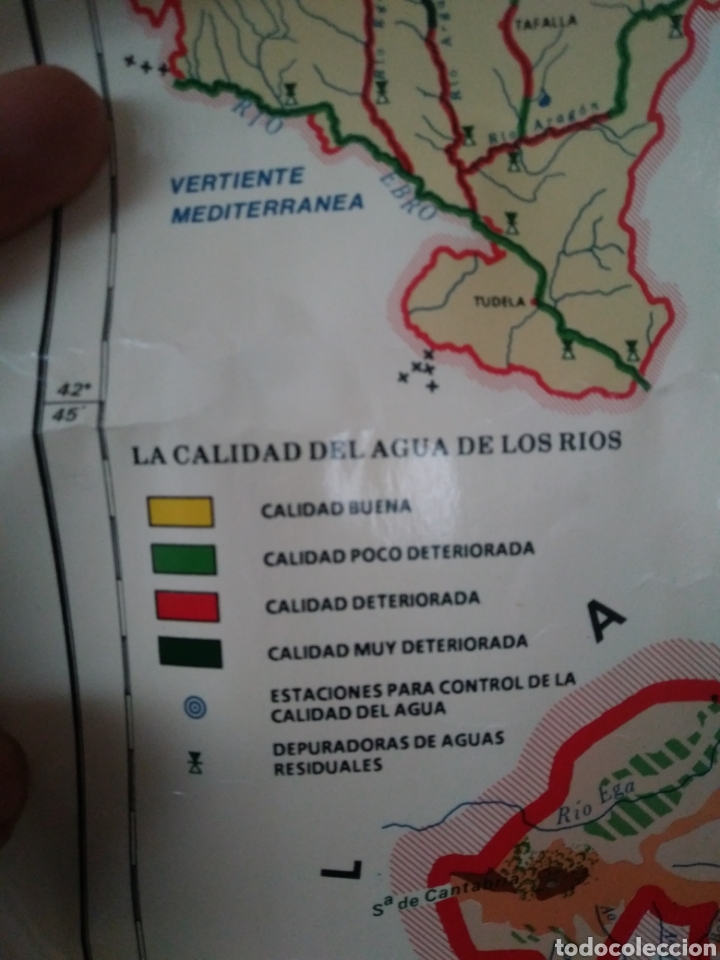 Carteles pol&iacute;ticos: MAPA DEL AGUA EN NAVARRA. 1986. - Foto 5