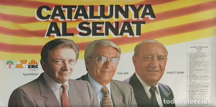 Carteles Políticos: COLECCIÓN DE 29 CARTELES POLÍTICOS DE ERC. CAMPAÑA DE LOS AÑOS 80. - Foto 12 - 171581974