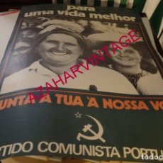 Affiches Politiques: ANTIGUO CARTEL DEL PARTIDO COMUNISTA PORTUGUES, 48X68 CMS. Lote 175746570